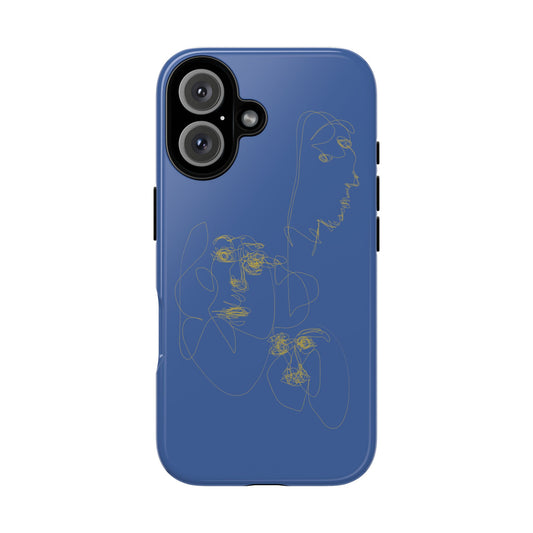 Artistic Phone Case, Abstract Line Art, Trendy Cell Phone Cover, Unique Phone Accessory, Gifts for Art Lovers, Stylish Design